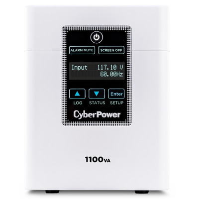CyberPower M1100XL Mini-Tower UPS, UL Rated, sealed LCD panel, 6 NEMA 5-15R-HG